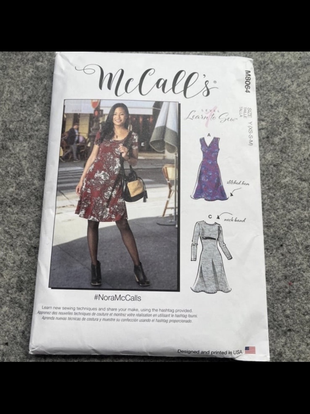 Mccalls 8064 dress pattern XS-M